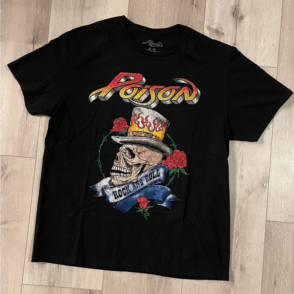Poison ☠️ Black XL  T-Shirt - VTG style